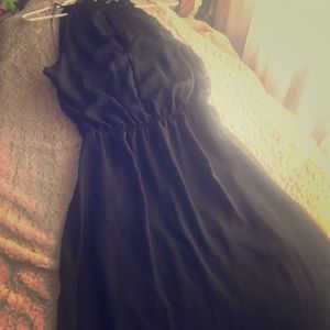 SOLD ❌ Black Halter Maxi Dress